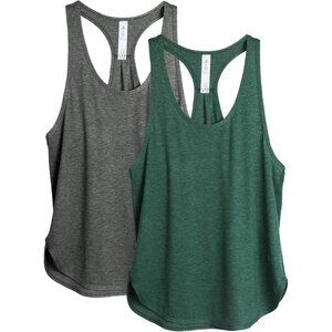 Workout Tank Top Women Athletic Racerback Running Loose Fit Polyester
